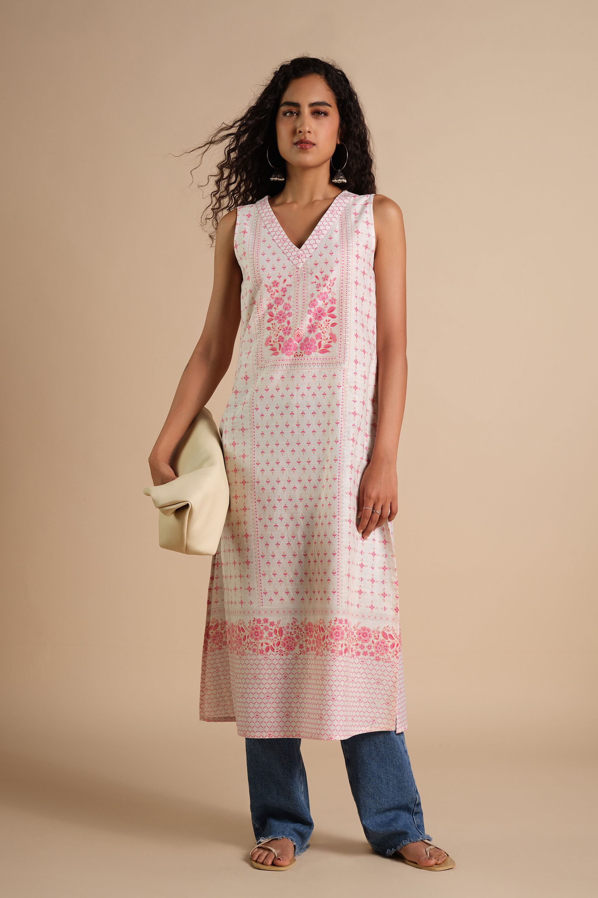 Khush Rang Kurta, Off White, image 2